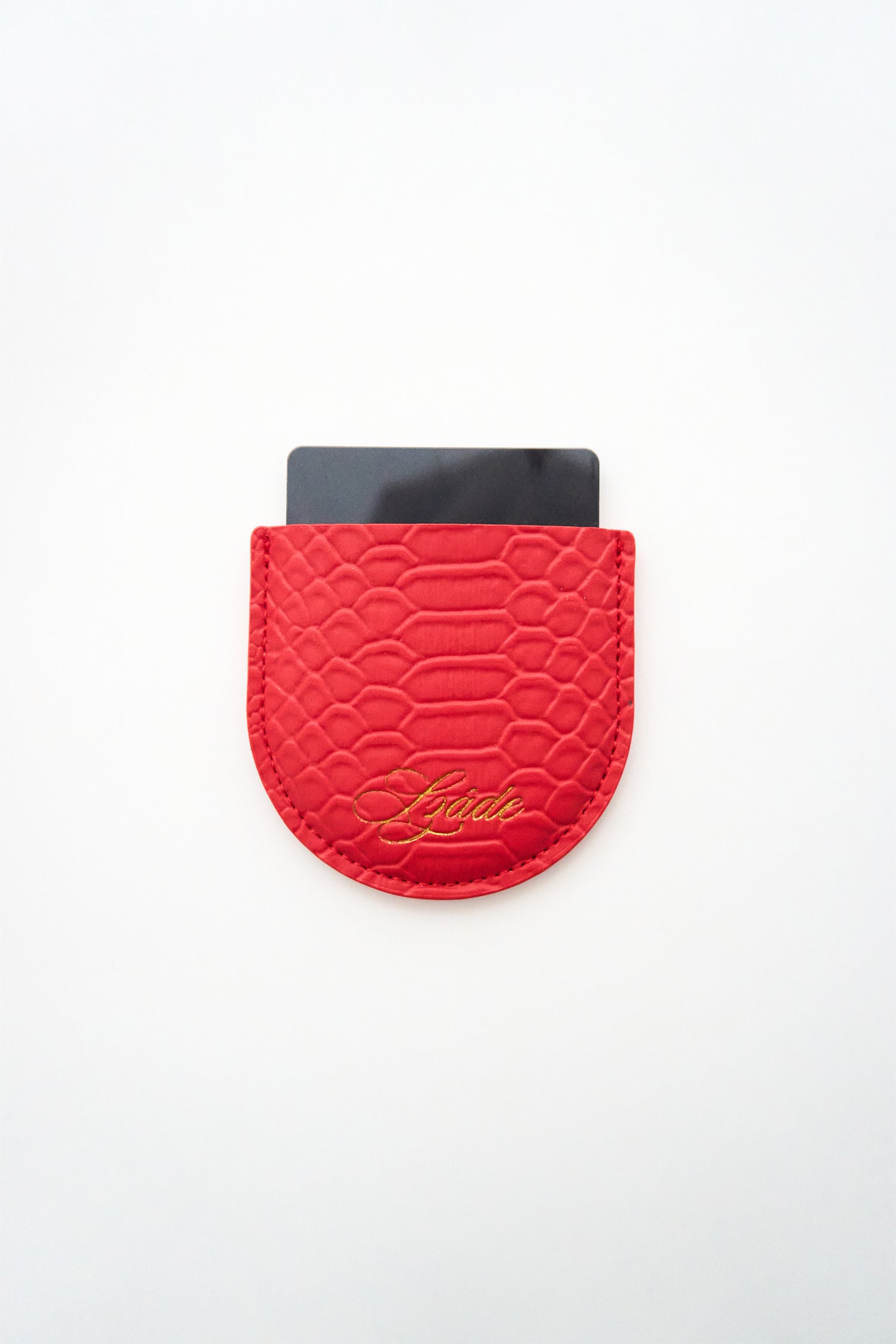 SZADE - the compact ; red snake skin