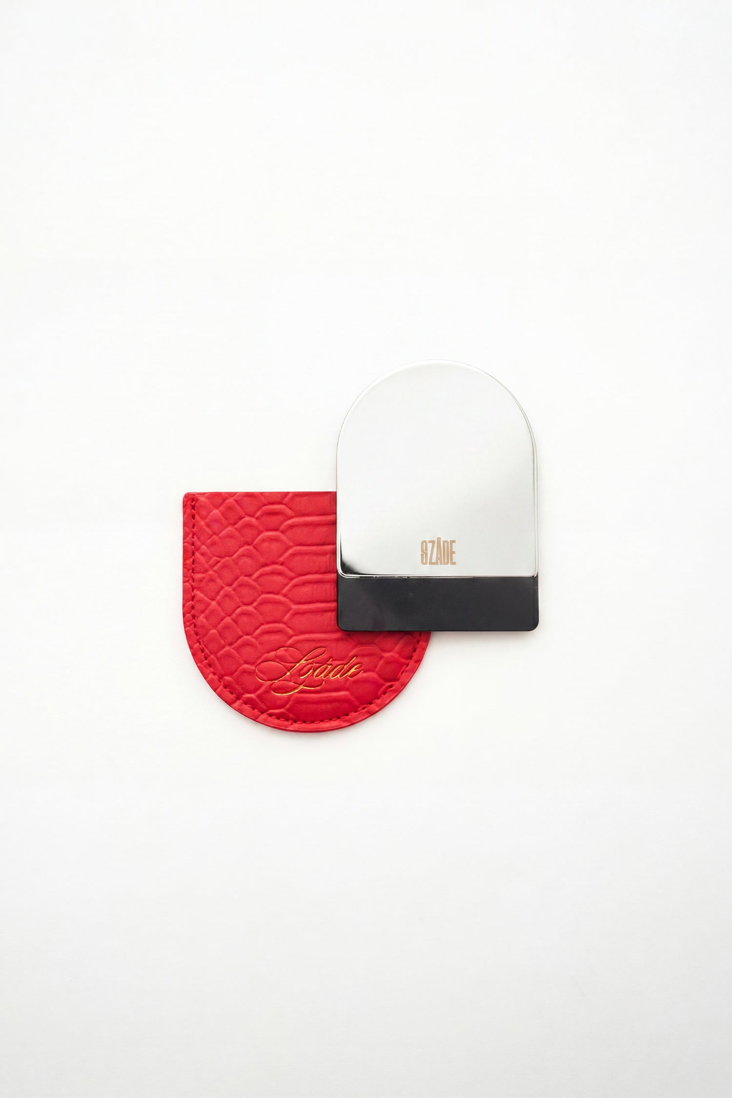 SZADE - the compact ; red snakeskin