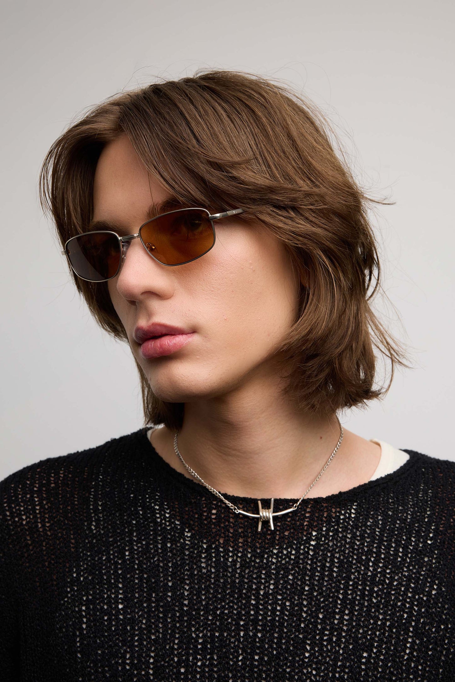 SZADE - lee ; matte silver / hazelnut