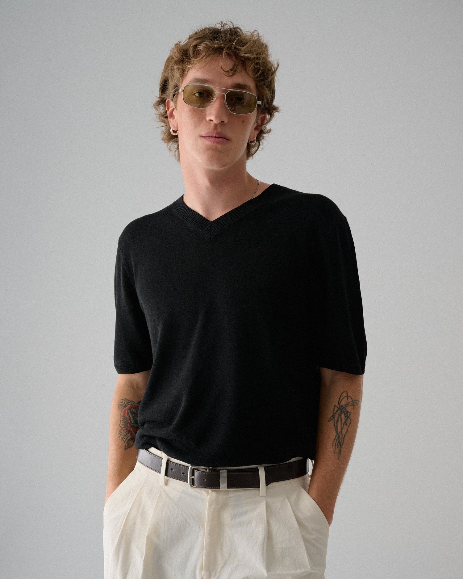 SZADE - astley ; matte silver / caper