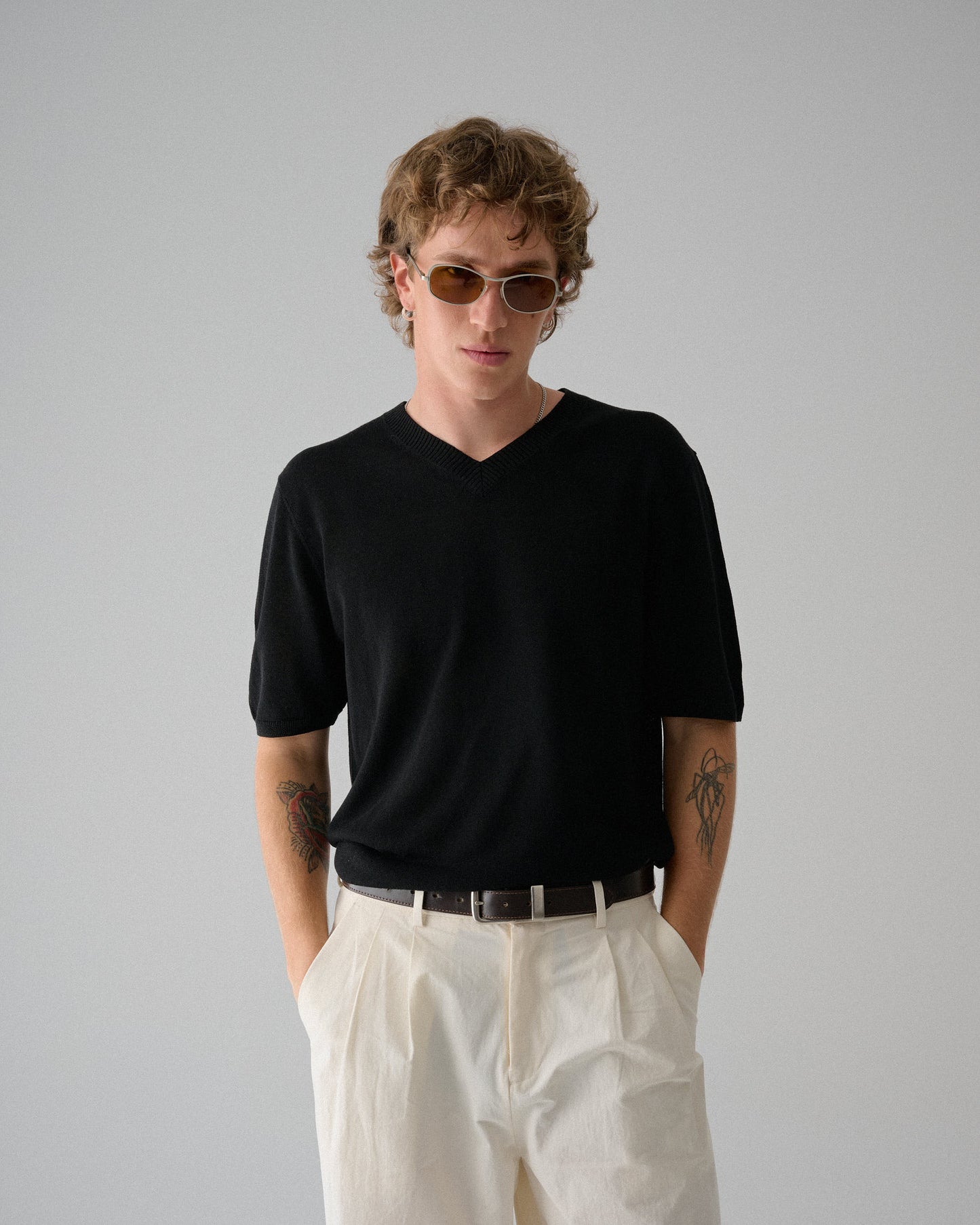 SZADE - rush ; matte silver / hazelnut